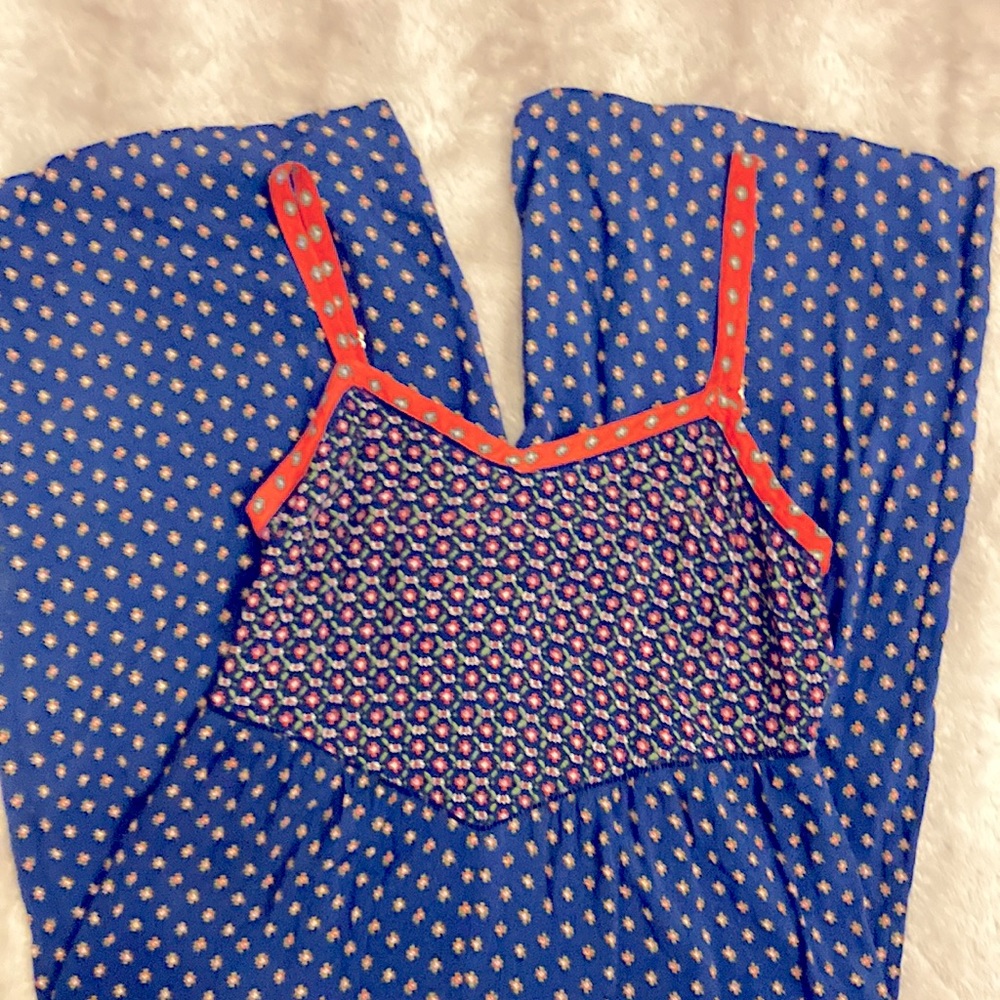 Anthropologie sleeveless wide legged cropped jumpsuit, size XS